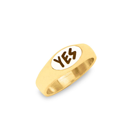 YES 9ct Gold Chunky Statement Ring